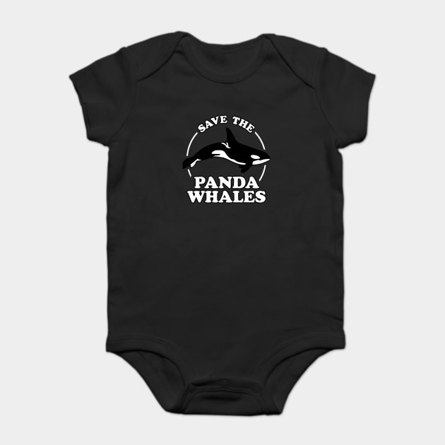 Save The Panda Whales Baby Bodysuit by dumbshirts